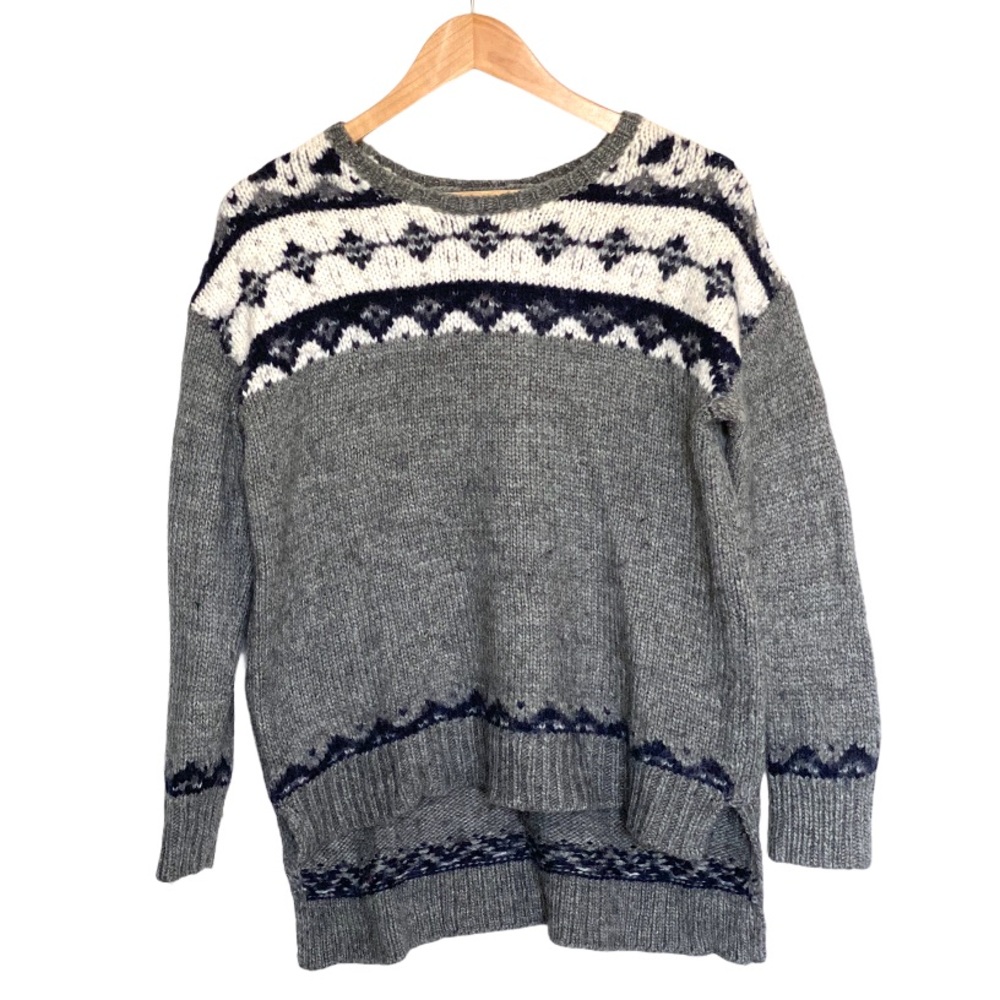 LOFT hi-lo crew neck sweater